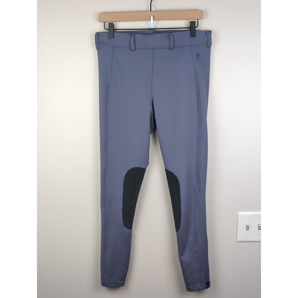 Irideon | Blue/Gray Equestrian Breeches/Riding Tights | XL